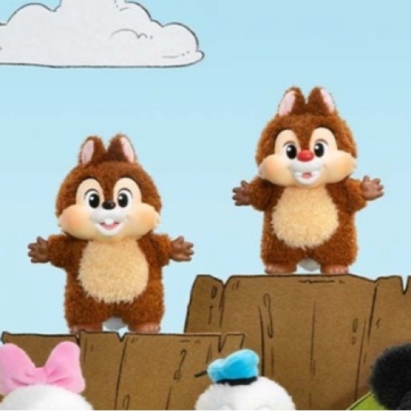 POP MART Other - 2 Mickey Family Cute Together Collectible Plushes.Bundle( 2 plushies). Chip&Dale
